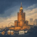 Gdzie pójść — Warszawa — logo kanału Telegram